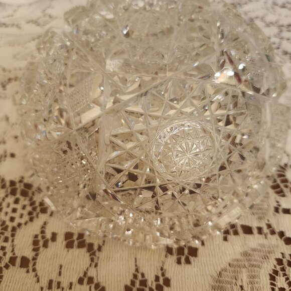 Vintage Cut Crystal Dish/Bowl - Picture 3 of 4